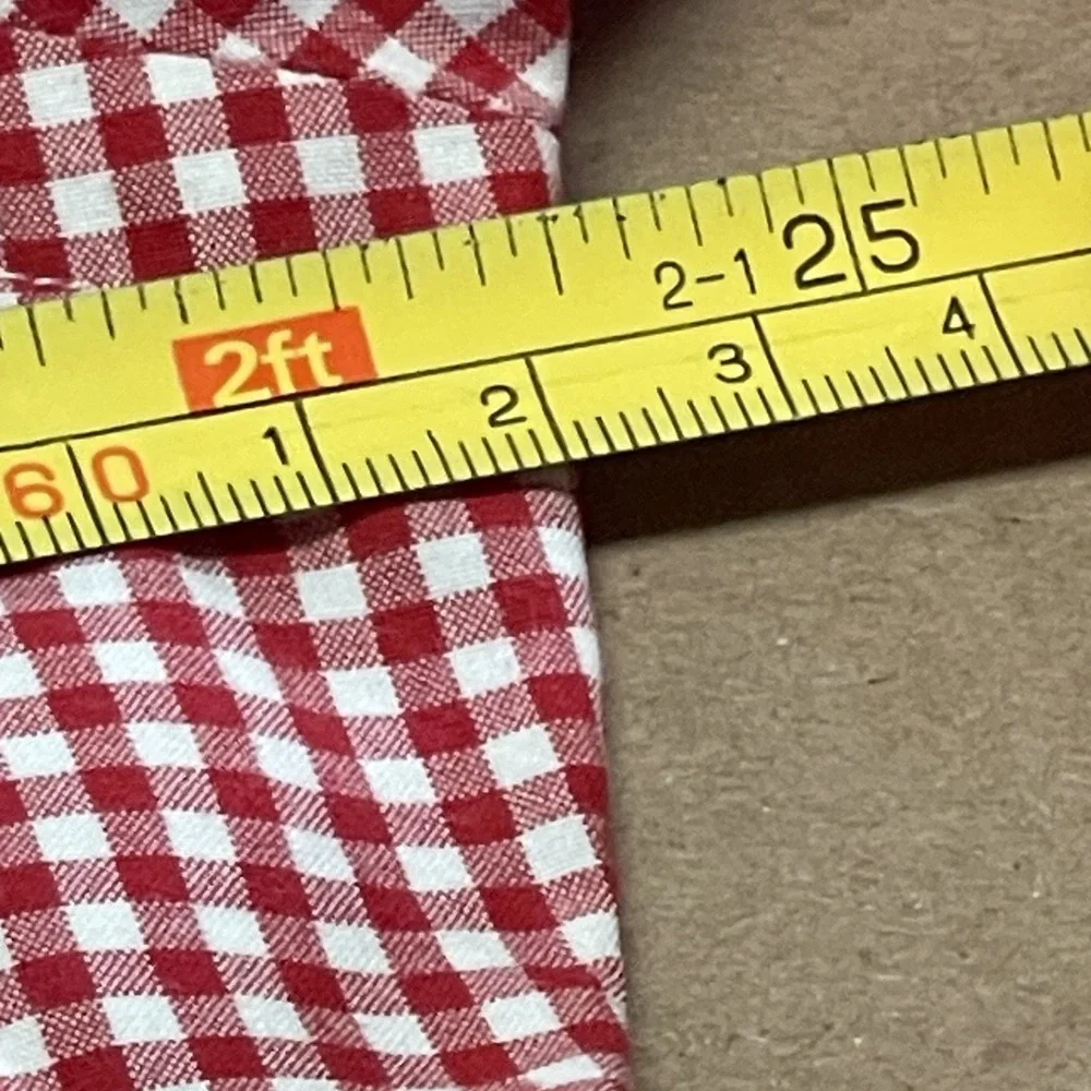 Vintage Polo Ralph Lauren Men's 16 32/33 Classic Fit Shirt Red Gingham Blue Pony